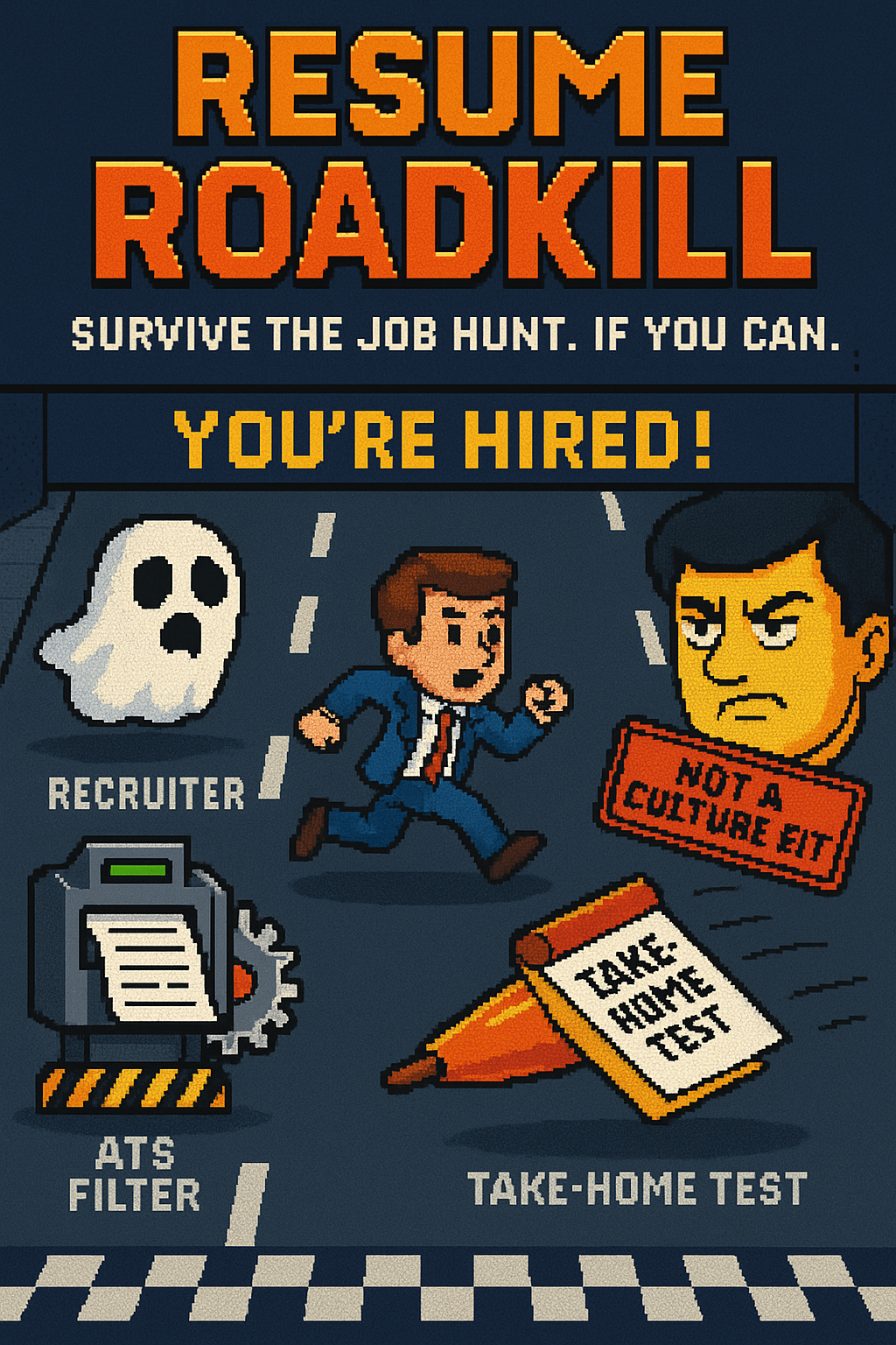 Resume Roadkill Game - Survive the job hunt if you can